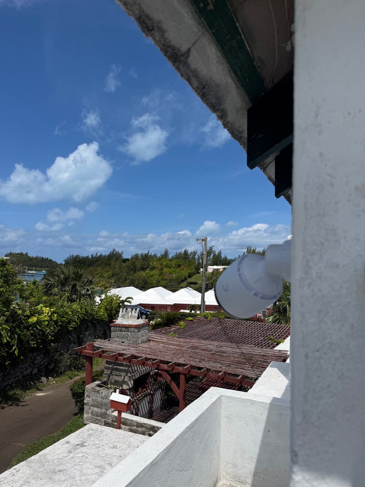 Long-range camera covering the property from above